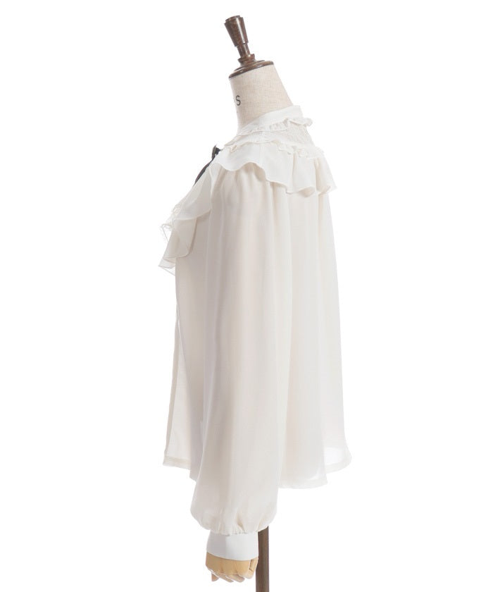 カシニョール 、【MAUVE BLOUSE WITH JABOTS】、日本未発売 カシニョール 、【MAUVE BLOUSE WITH JABOTS】、日本未発売