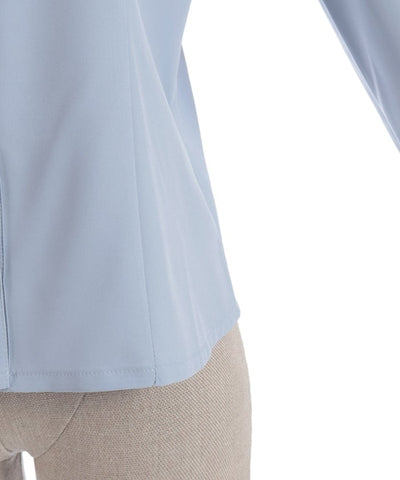 Blouse with 2-Way Striped Tie