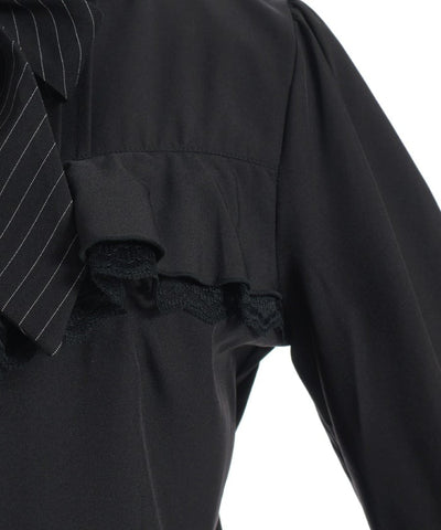 Blouse with 2-Way Striped Tie