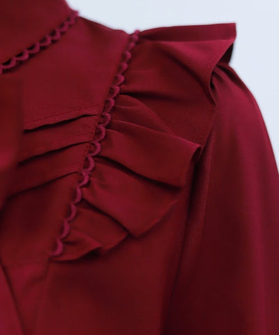 Big Ribbon Round Collar Blouse