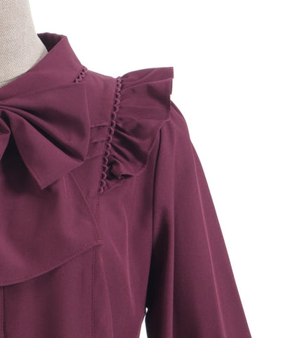 Big Ribbon Round Collar Blouse