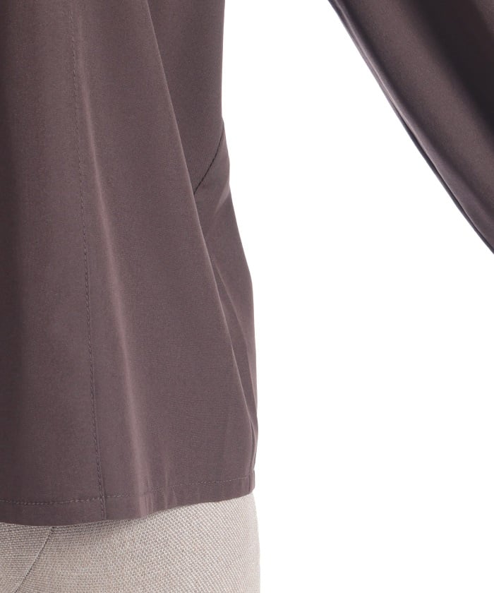 Big Ribbon Round Collar Blouse