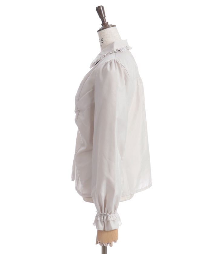 Gather Blouse with Loop Tie – axes femme from JAPAN