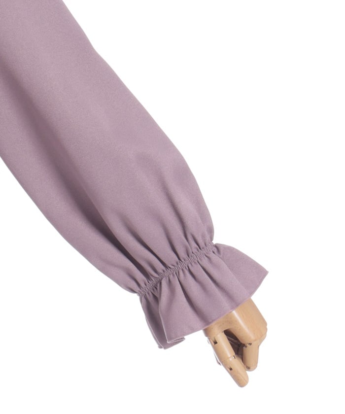 Ribbon & Jabot Brooch Blouse