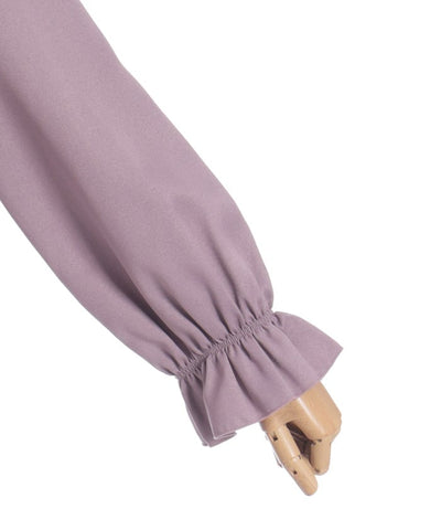 Ribbon & Jabot Brooch Blouse