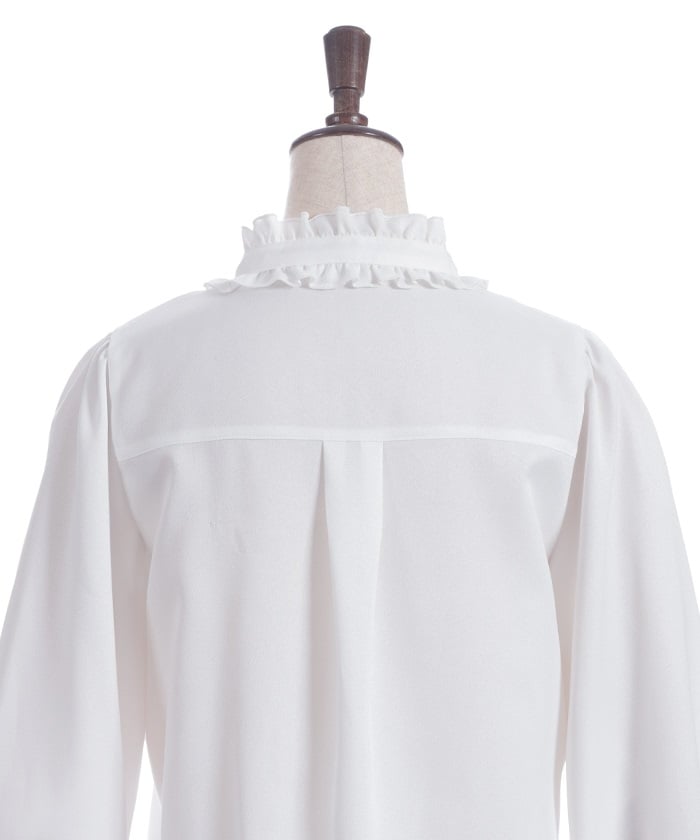 Ribbon & Jabot Brooch Blouse