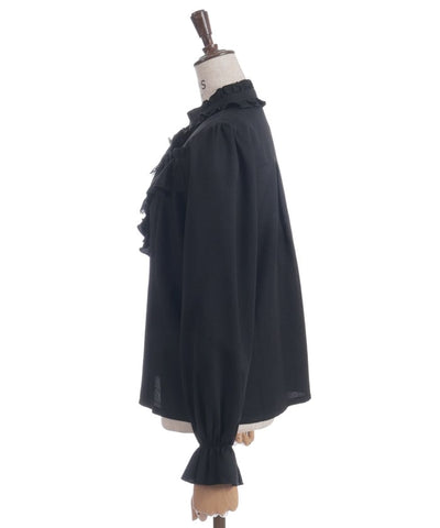 Ribbon & Jabot Brooch Blouse