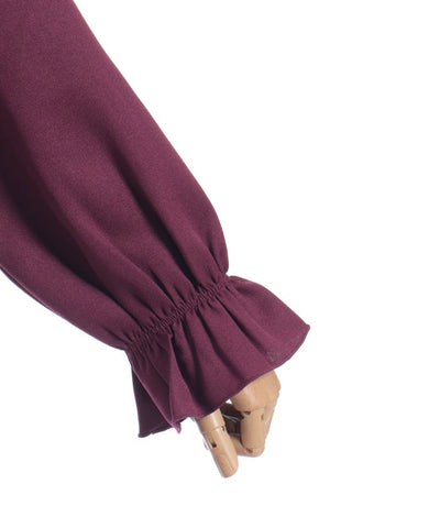 Ribbon & Jabot Brooch Blouse