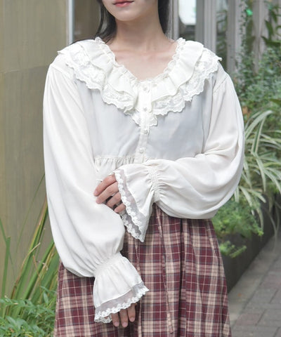 Bolero Style Frill Blouse