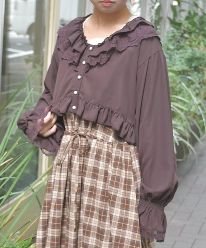 Bolero Style Frill Blouse