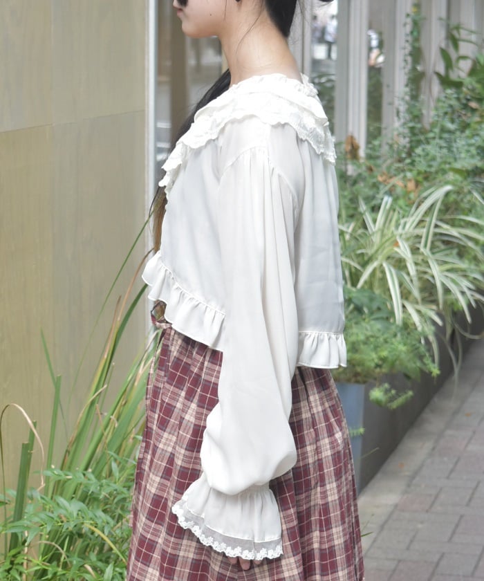 Bolero Style Frill Blouse