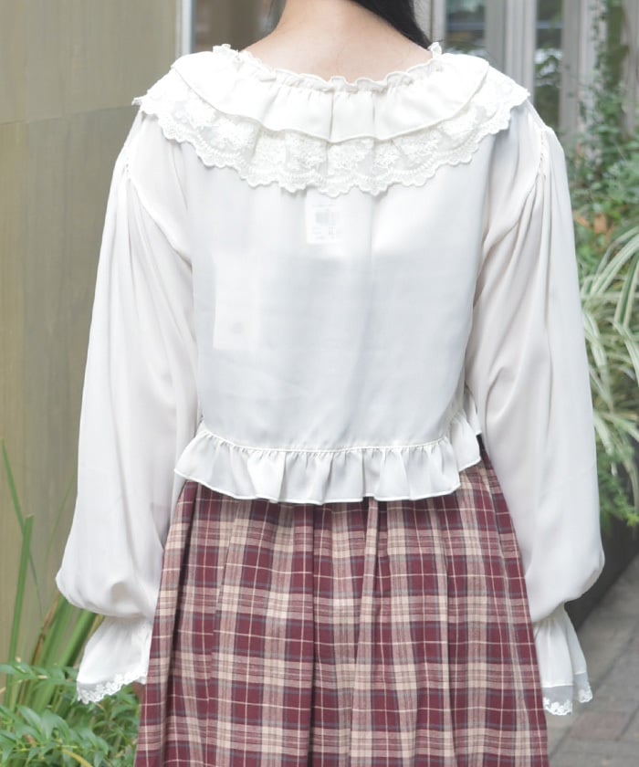 Bolero Style Frill Blouse