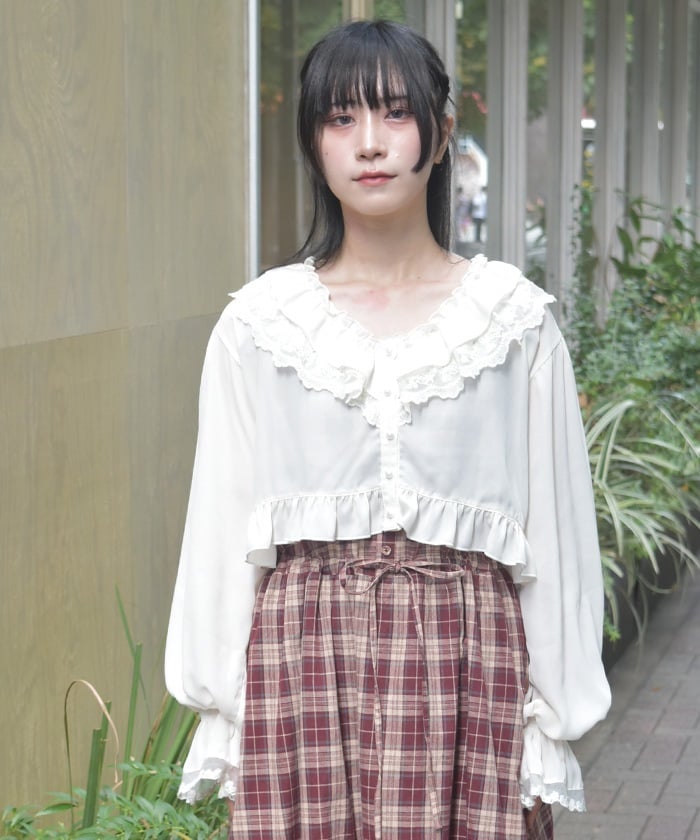 Bolero Style Frill Blouse