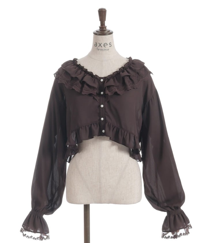 Bolero Style Frill Blouse