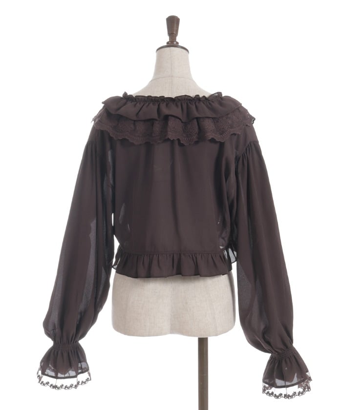 Bolero Style Frill Blouse