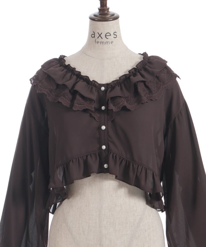 Bolero Style Frill Blouse