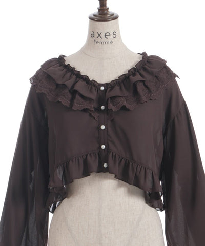 Bolero Style Frill Blouse