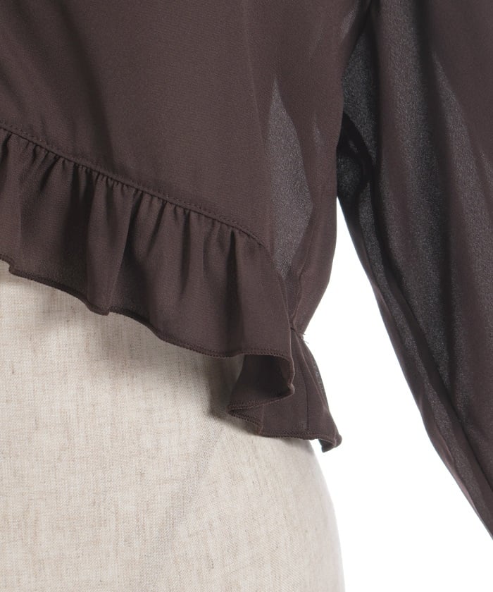 Bolero Style Frill Blouse