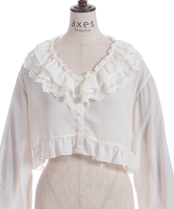 Bolero Style Frill Blouse