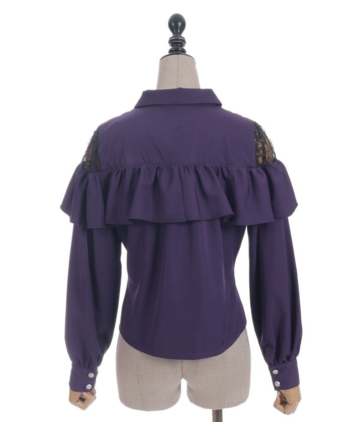Front Zipper Blouse – axes femme from JAPAN