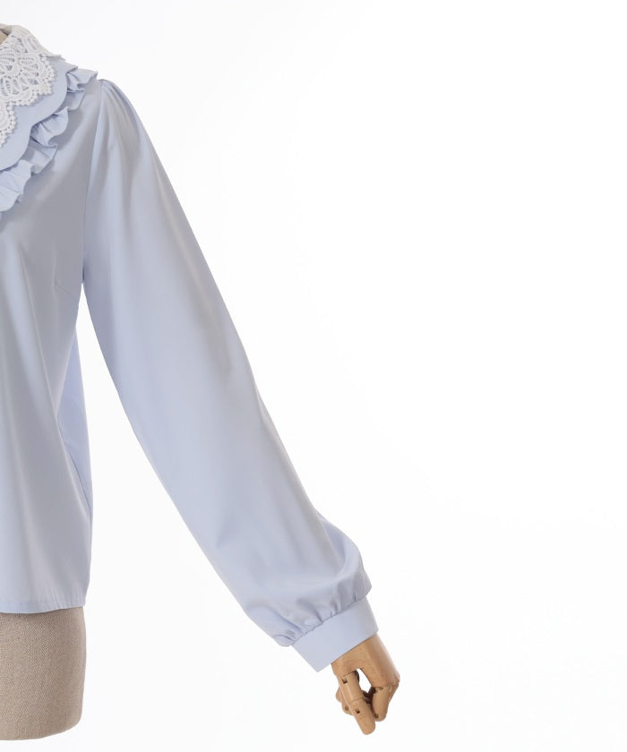 Lace Big Collar Blouse