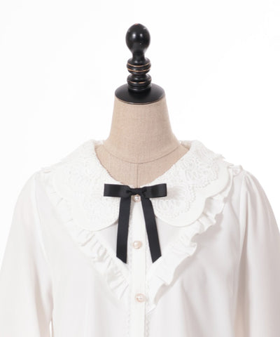 Lace Big Collar Blouse