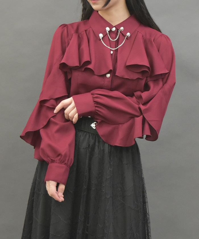 Dark Romance Frill Blouse