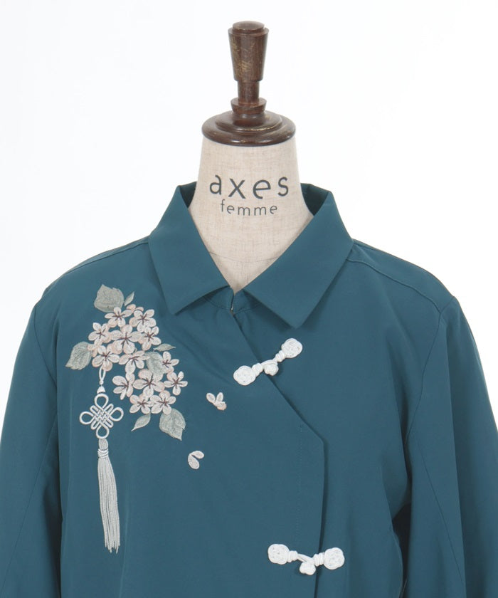 Jasmine Embroidery Chinese Blouse – axes femme from JAPAN