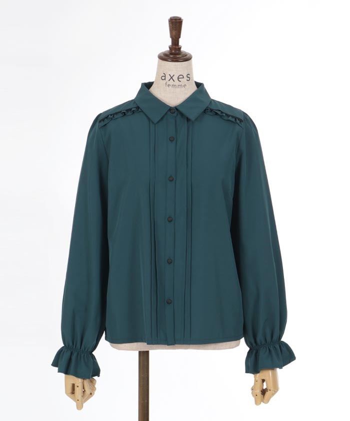 Blouse with Cameo & Jabot Brooch – axes femme from JAPAN