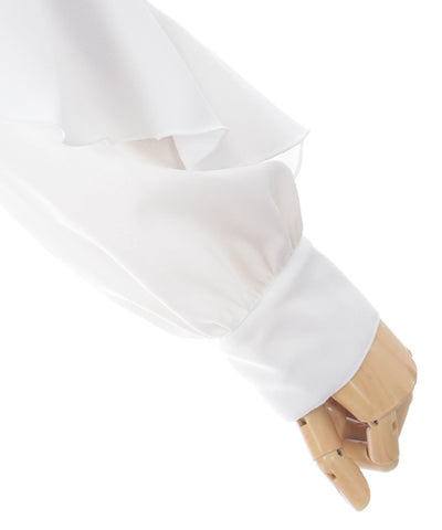 Ruffle Frill Blouse with Necktie