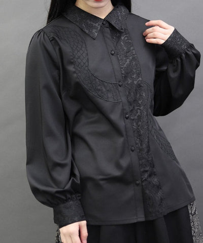 Snake Scale Embroidery Blouse