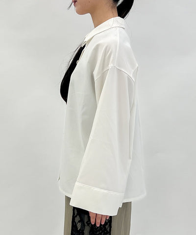 Shoulder Zip Big Shirt