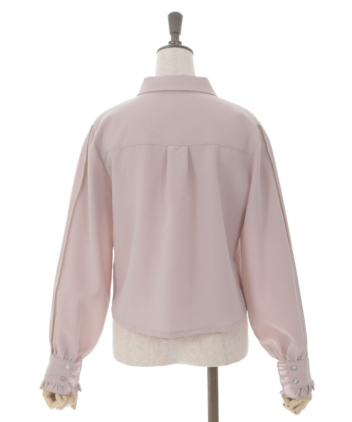 Blouse with Jacquard Ribbon