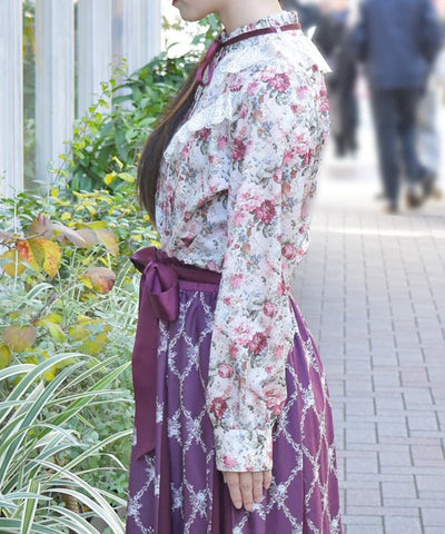 Flower Garden Pattern Blouse