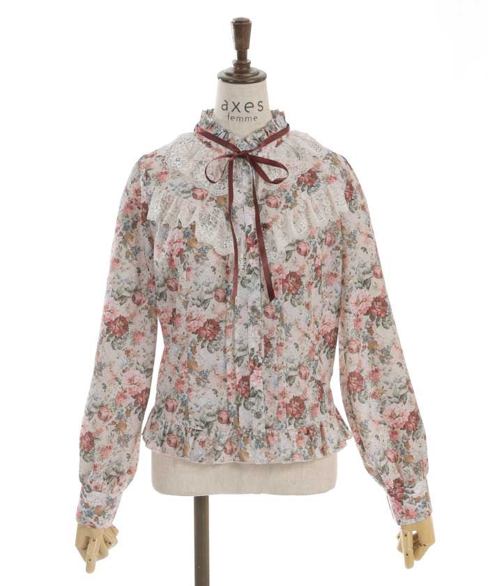 Flower Garden Pattern Blouse