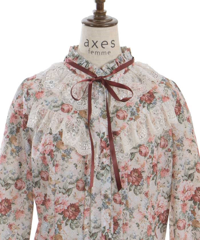 Flower Garden Pattern Blouse