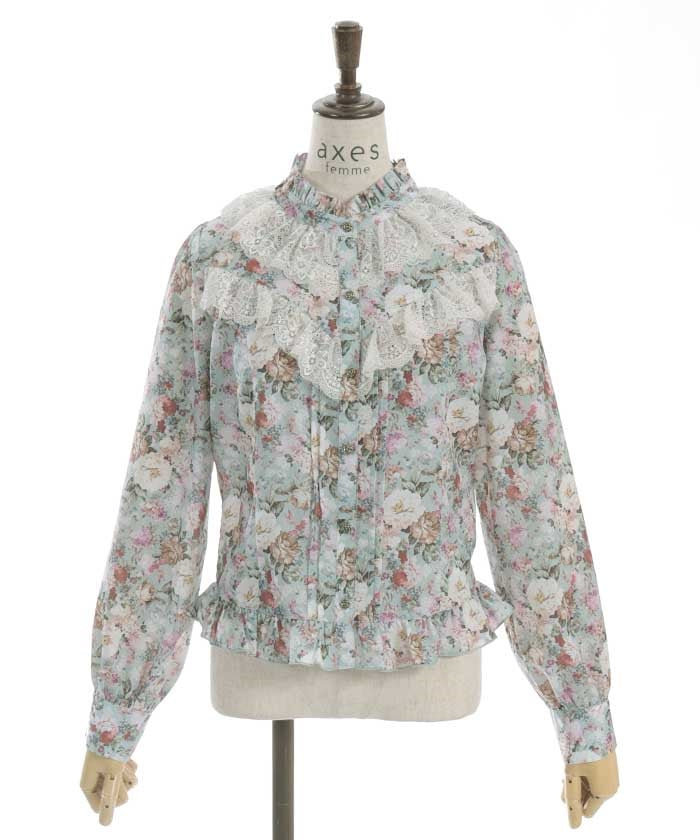 Flower Garden Pattern Blouse