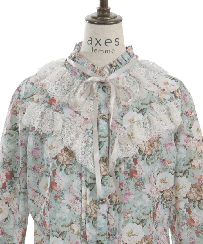 Flower Garden Pattern Blouse