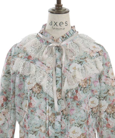 Flower Garden Pattern Blouse