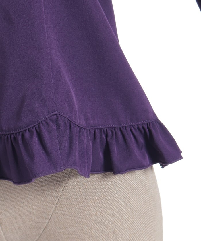 Decollete Lace-Up Blouse