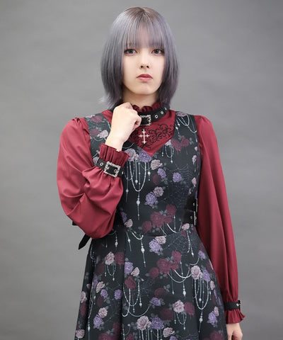 Belt Design Embroidery Blouse