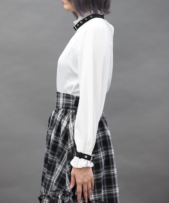 Belt Design Embroidery Blouse