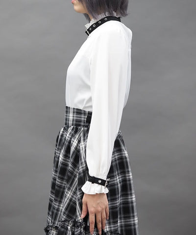 Belt Design Embroidery Blouse