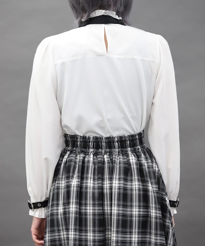 Belt Design Embroidery Blouse