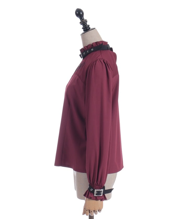 Belt Design Embroidery Blouse