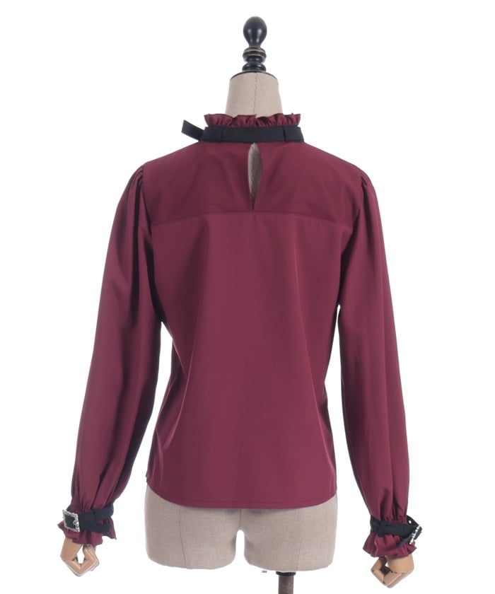 Belt Design Embroidery Blouse