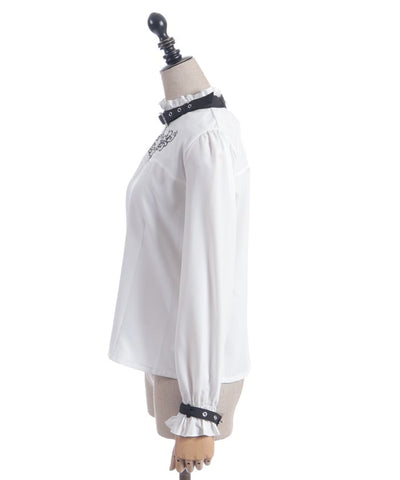 Belt Design Embroidery Blouse