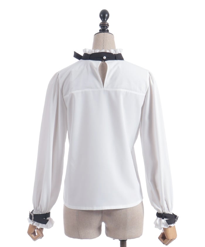 Belt Design Embroidery Blouse