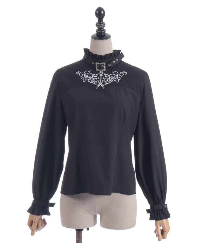 Belt Design Embroidery Blouse