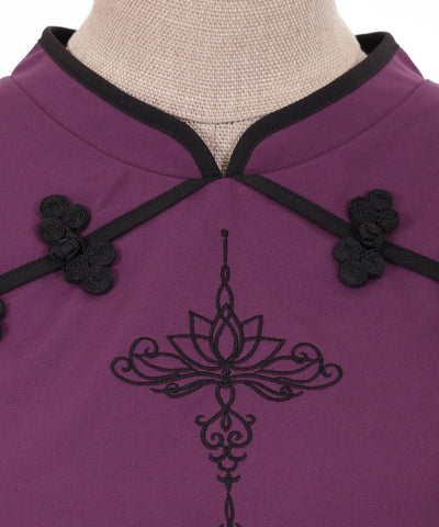 Lotus Embroidery Chinese Blouse (Time-limited Price)